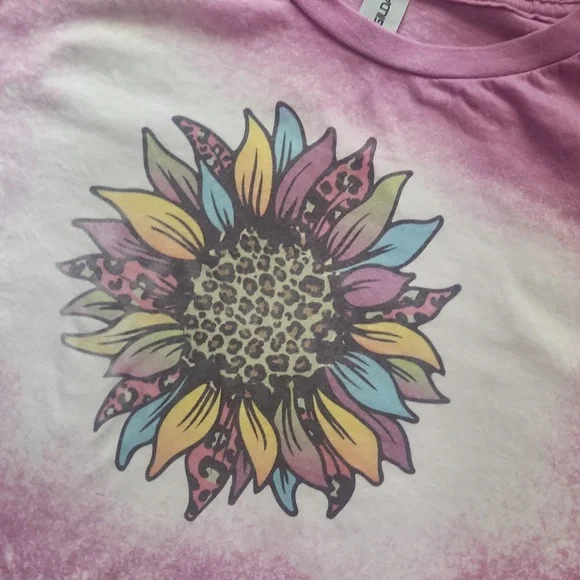 Sunflower leopard bleached shirt NEW - Picture 2 of 3